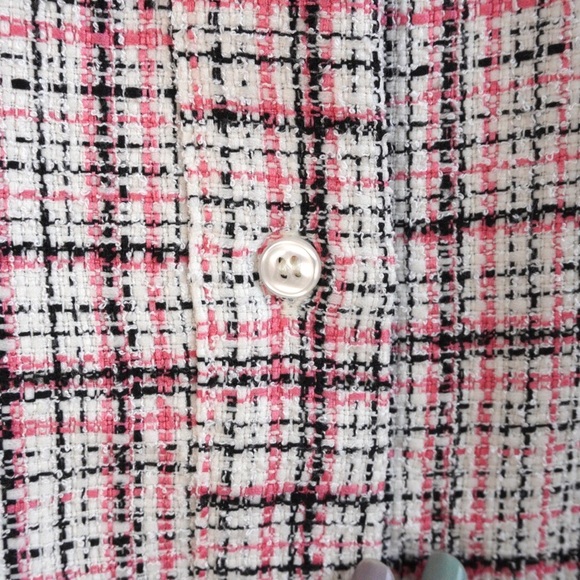 ASOS Design Boucle Smock Mini Shirt Dress with Peplum Hem Sz 00 EUC Feminine - Picture 3 of 8